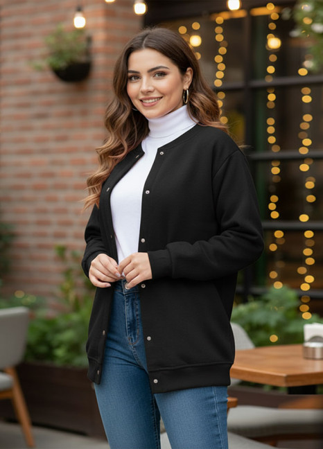 Henley Fleece Cardigan