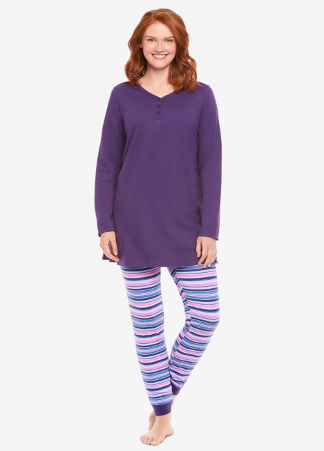 Plum Button Pjs