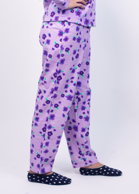 Flannel Purple Floral