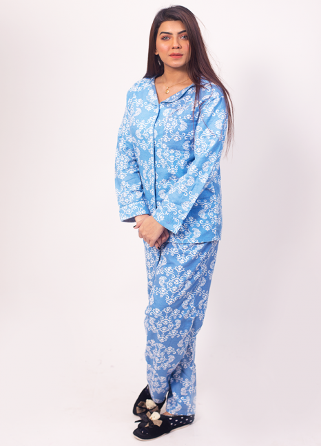 Flannel Blue Print Pjs