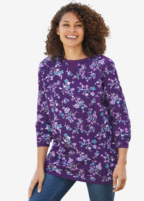 Purple Florals Thermal SS-101