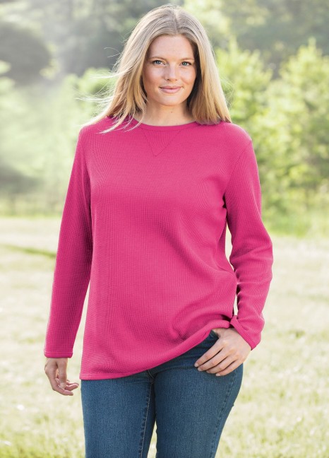 Thermal Sweatshirt S-Pink SS-15