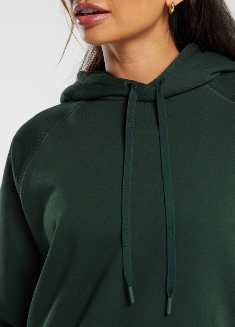 Pullover Fleece Hood Dark Ocean