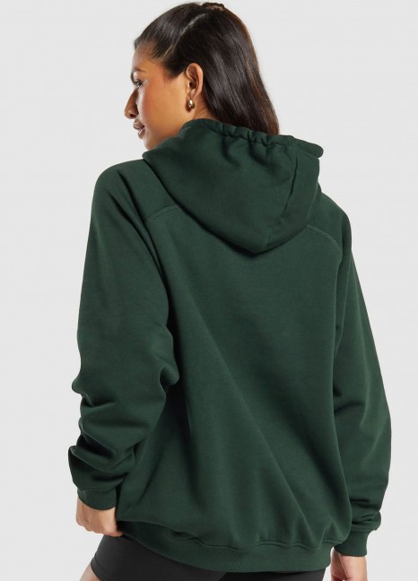 Pullover Fleece Hood Dark Ocean