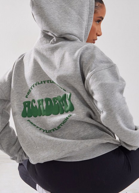 Fleece Hood Grey Pullover BP