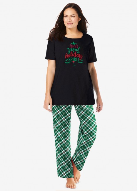 Holiday Spirit Checkered HS Pjs