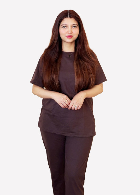 Fluid Knit Pyjamas Brown