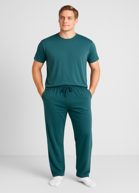 Fluid Knit Pyjamas Set Sea Green