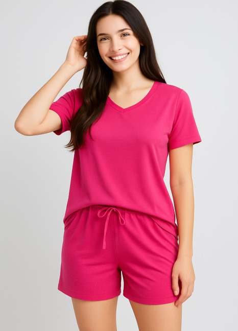 Fluid Shorty Pjs Shocking Pink