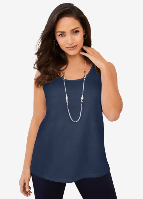 Navy Sleeveless Top 1395