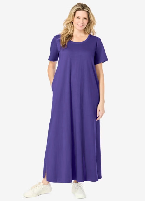 Fluid Long Gown Purple