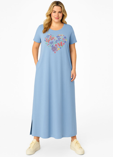 Fluid Long Gown French Heart HS