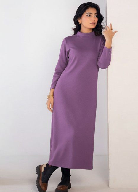 Mock Neck Longer Ash Berry