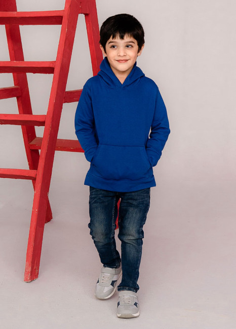 Wildhood Boys Royal Blue Pullover Hoodie