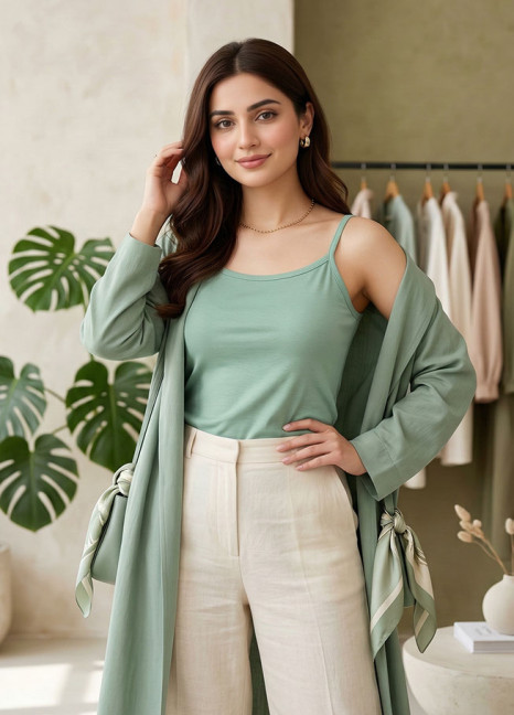 C-Green Camisole Top FT-2844