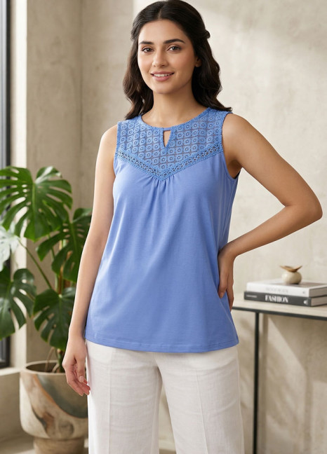 Sky RN Top SL Lace FT