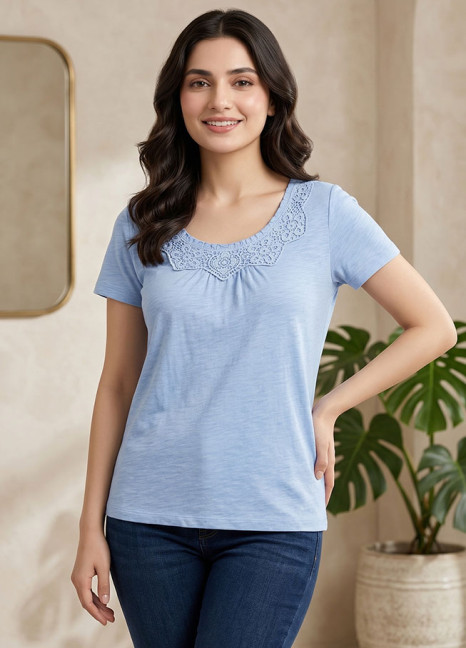 Sky BN Top SL Cutwork FT-3548
