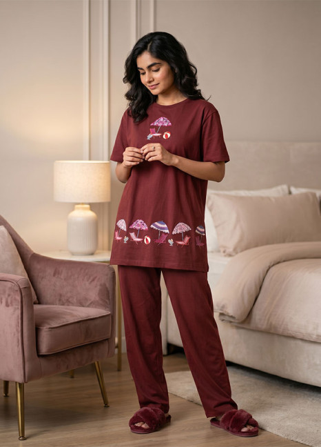 Fluid Knit Pyjamas Set 