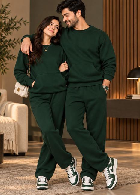 Couple Fleece Co-ord Set Combo