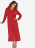Thermal Knit Button Red LT-06