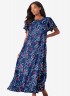 Long Navy Floral 3781